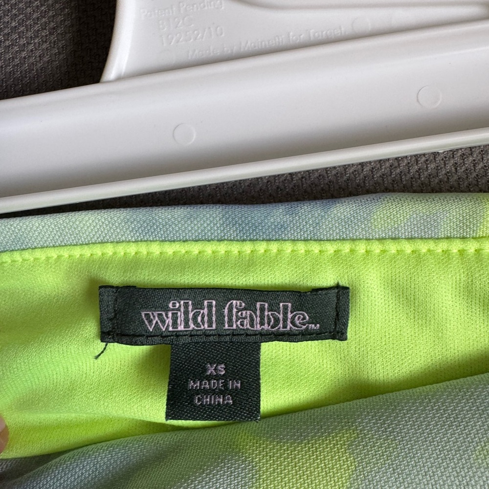 Wild Fable Neon Green and Blue Skirt - Picture 4 of 4